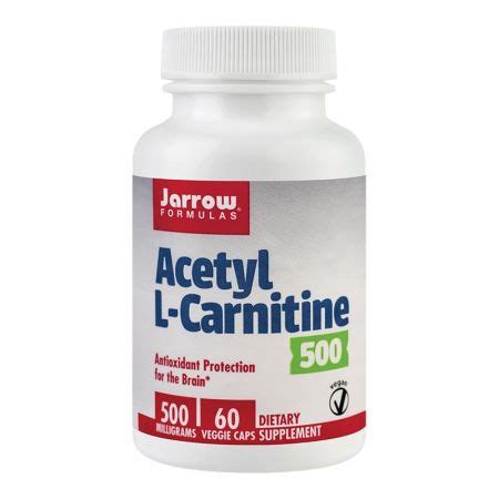 Acetyl L Carnitine Mg Jarrow Formulas Capsule Secom Farmacia