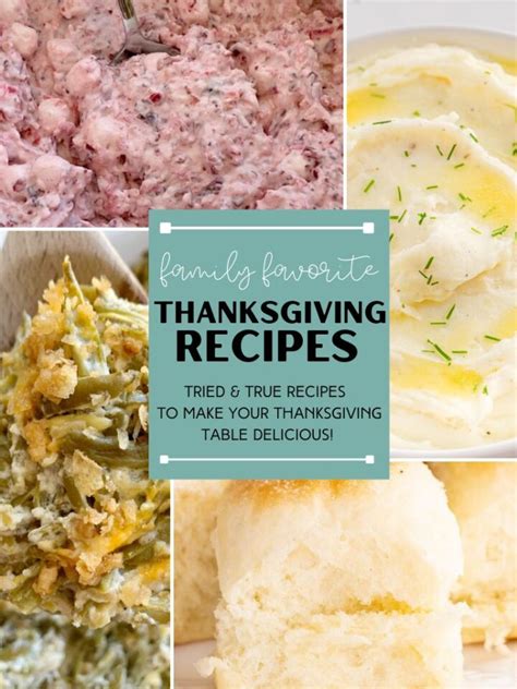 Family Favorite Thanksgiving Recipes - Together as Family