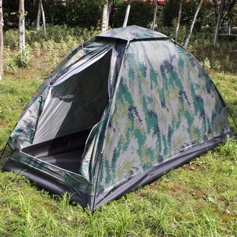 Person Camouflage Ultralight Tent Army Portable Canvas Outdoor