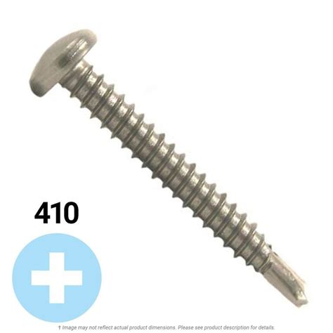 8 X 12 Stainless Steel Phillips Pan Head Tek Screw 410 Kl Jack