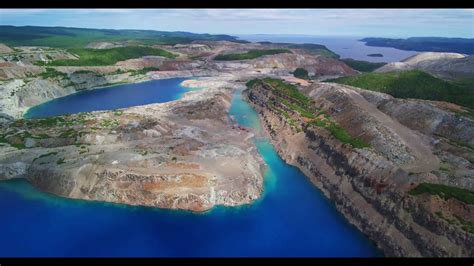 Aerial Footage Of Baie Verte Mines Newfoundland Youtube