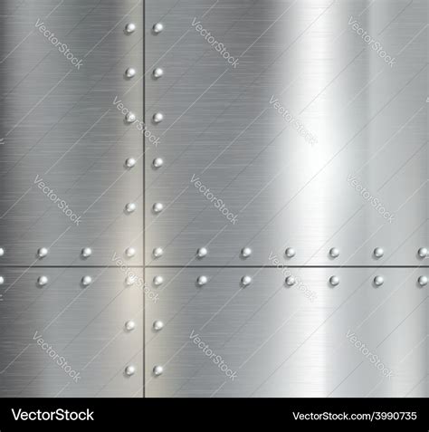 Background Metal Plates With Riveted Royalty Free Vector