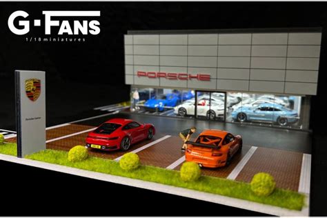 Preorder G Fans 164 Scale Illuminated Diorama Model Porsche