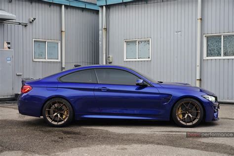 BMW M4 CS F82 Blue With Bronze BBS FI R Wheel Front