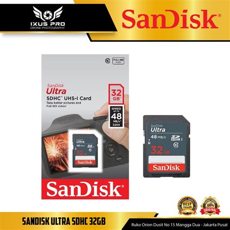 Jual SanDisk Ultra SDHC Card 32GB 48MB S Class 10 Memory Sandisk SD