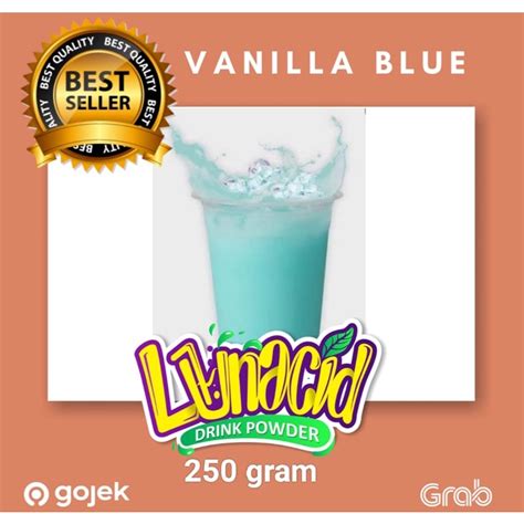 Jual Serbuk Minuman Rasa Vanilla Blue Powder Drink Vanilla Blue Bubuk