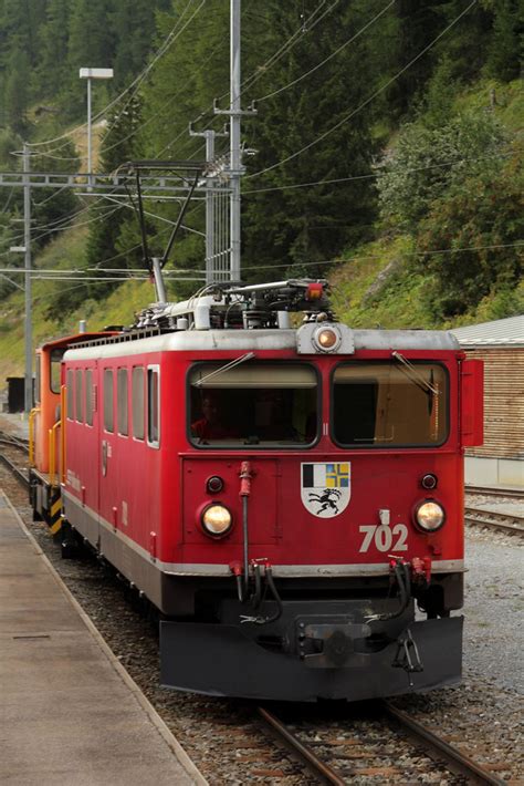 Rhätische Bahn RhB Lokomotive Ge 6 6 II 702 mit Taufname C Flickr