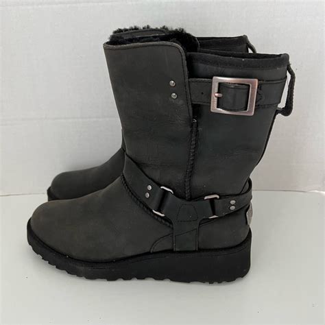 Ugg Australia Maddox Moto Leather Boot 6 Gem