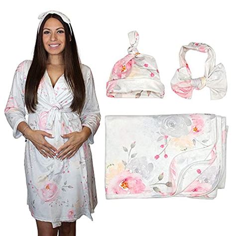 Mommy O Clock Mommy Robe For Maternity And Baby Swaddle Blanket Milk