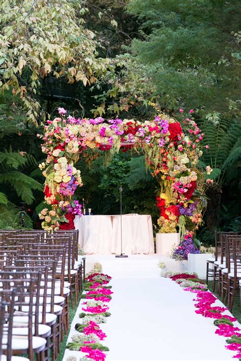 Pink Red Lavender Chuppah