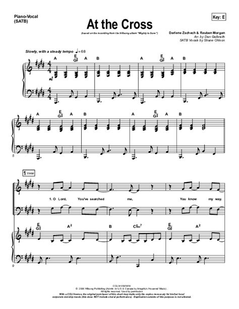 At The Cross Sheet Music PDF (Hillsong Worship) - PraiseCharts