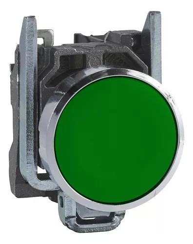 Pulsador Schneider Metalico Rasante Verde Na Xb Ba Env O Gratis