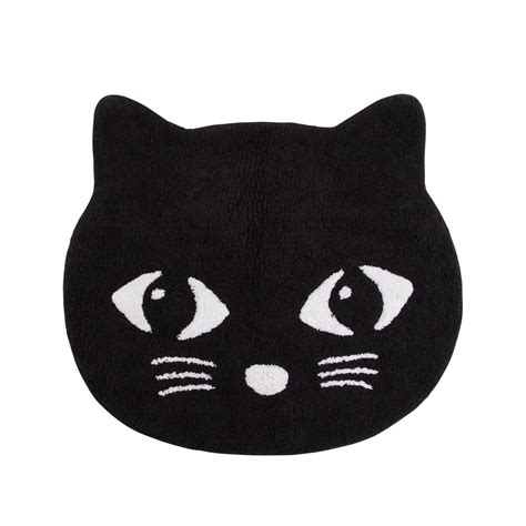 Black Cat Rug In 2020 Cat Rug Cotton Rug Cotton Area Rug