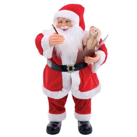 Papai Noel em Pé 80cm Musical Urso Cromus Dokassa Distribuidora