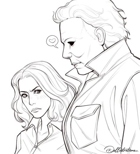 Dollustrations On Tumblr Michael X Michael Myers Laurie Horror