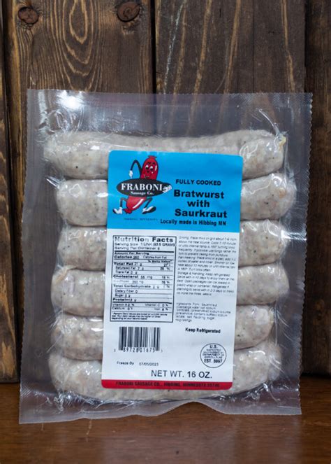 Sauerkraut Bratwurst – Fraboni's