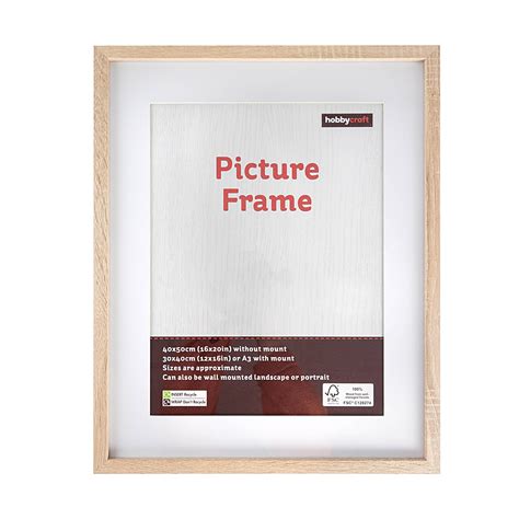 Oak Effect Picture Frame 40cm X 50cm Hobbycraft