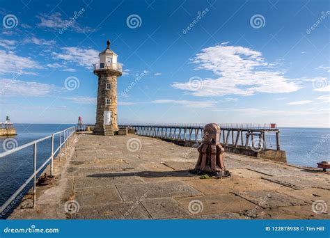 Whitby Lighthouse and Historic Harbour Entrance - North Yorkshire ...