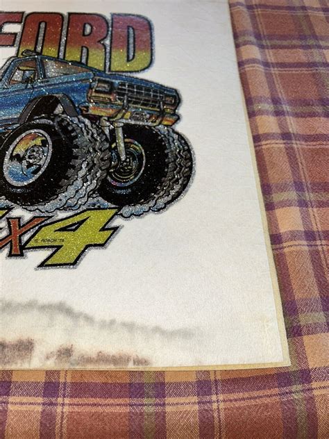 1978 Ford 4x4 Glitter Iron On T Shirt Graphic See De Gem