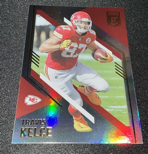 Panini Donruss Elite Travis Kelce Holo Foil Kansas City Chiefs