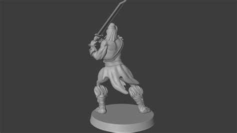 ArtStation - Barbarian miniature | Resources