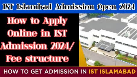 Ist Islamabad Online Admission How To Apply For Institute Of