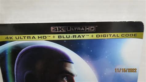 Disney Pixar Lightyear K Ultra Hd Blu Ray Digital Code Slipcover