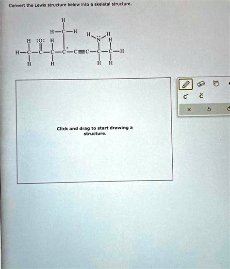 Solved Convert The Lewis Structure Below Into A Skeletal Structure C X