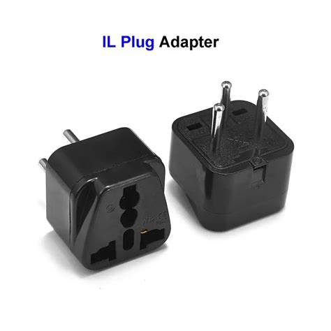 Universal Israel IL Plug Adapter EU European US UK To IL Israel Egypt