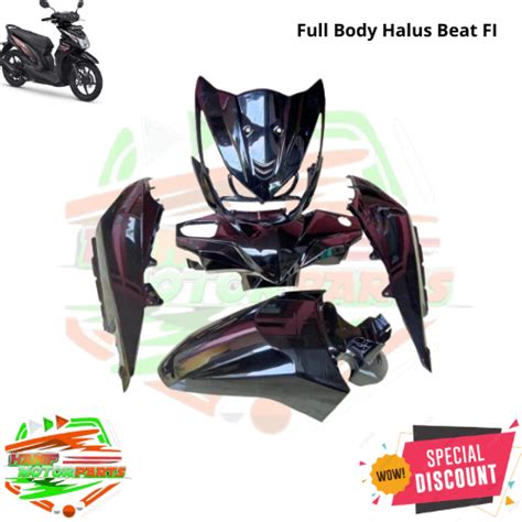 Jual Full Cover Body Halus Honda Beat Fi Warna Hitam