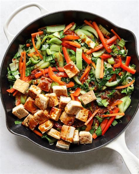 15 Minute Tofu Bok Choy Stir Fry The Natural Nurturer