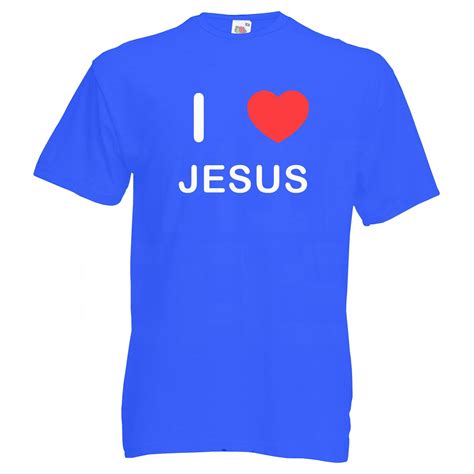 I Love Heart Jesus Quality Cotton Printed T Shirt Etsy