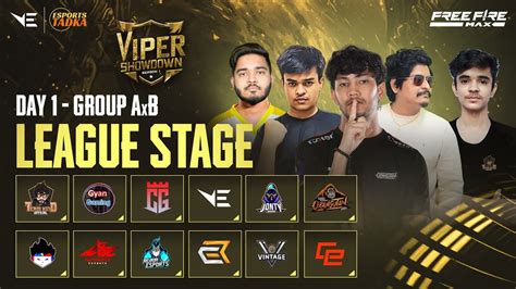 Viper Showdown Season 1 League Stage Day 1 FreeFire Max Ft OG TSG CG