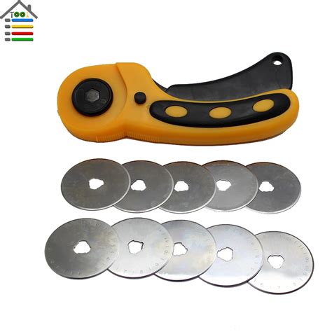 45mm Rotary Cutter Set 10PC Spare Blades Fit Olfa Dafa Fiskars Rotary