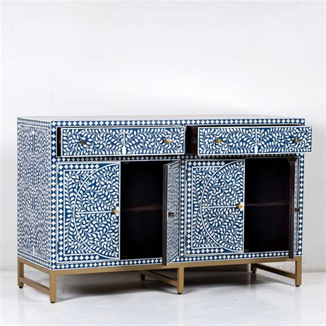 Bone Inlay Sideboard - Chisel and Log