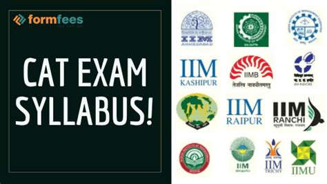 CAT Exam Syllabus – Formfees