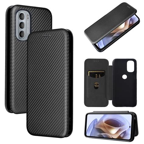 Skalo Moto G G Carbon Fiber Lompakkokotelo Musta Gigantti