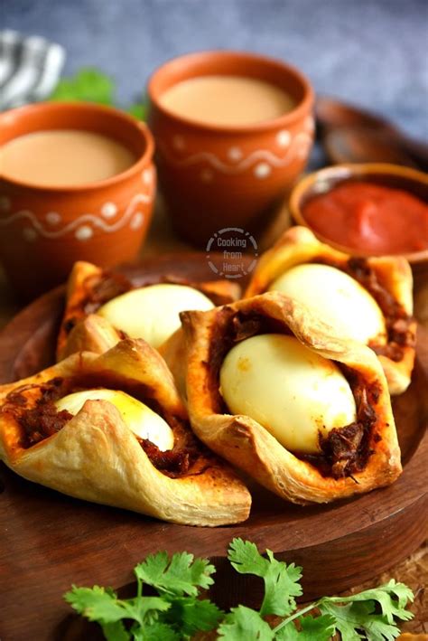 egg puff bakery style egg puffs recipe cooking  heart