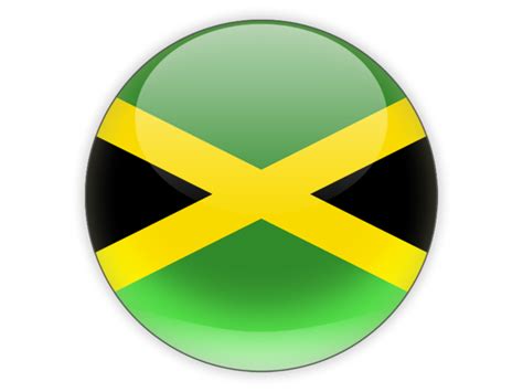 Round Icon Illustration Of Flag Of Jamaica