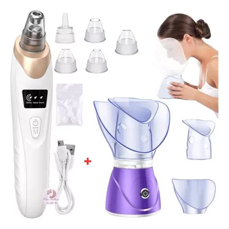 Pack Vaporizador Sauna Facial Removedor Puntos Negros Cuotas Sin