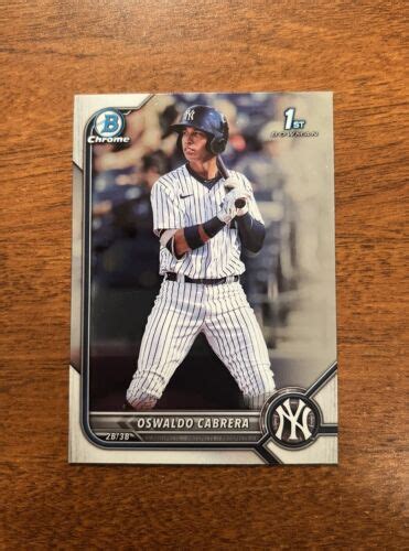 Bowman Chrome Prospects Bcp Oswaldo Cabrera St New York