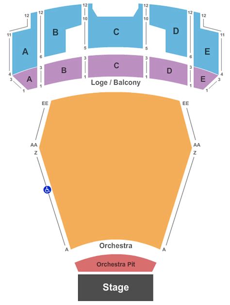 Seating Chart | Julie Rogers Theatre | Beaumont, Texas