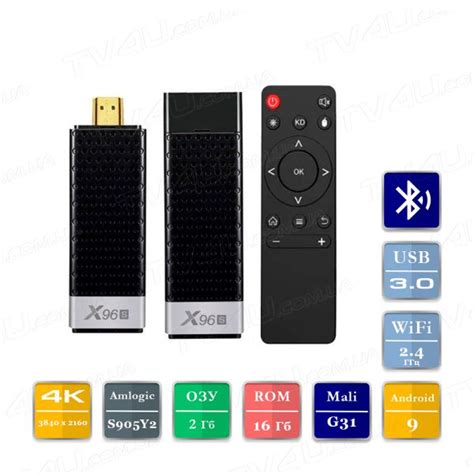 X96S 2/16 Гб Smart TV Box ТВ приставка стик • Интернет-магазин TV4U.com ...