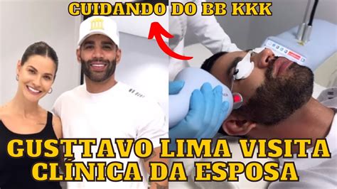 Gusttavo Lima VISITA a CLÍNICA da ESPOSA Andressa Suita e faz