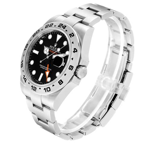 Rolex Explorer Ii Mm Black Dial Steel Mens Watch Box Card