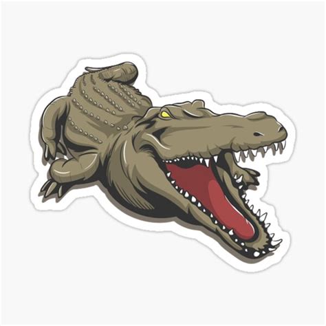 Crocodile Sticker For Sale By Crocodilemile Redbubble