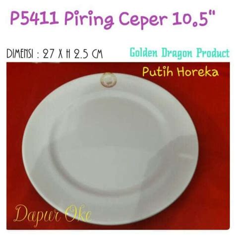 Jual Golden Dragon Piring Ceper Inch Horeka P Piring Saji Di