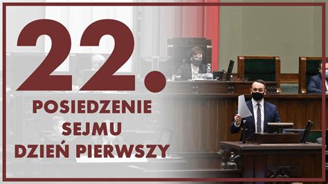 Posiedzenie Sejmu Dzie Pierwszy Cz Zapis Transmisji