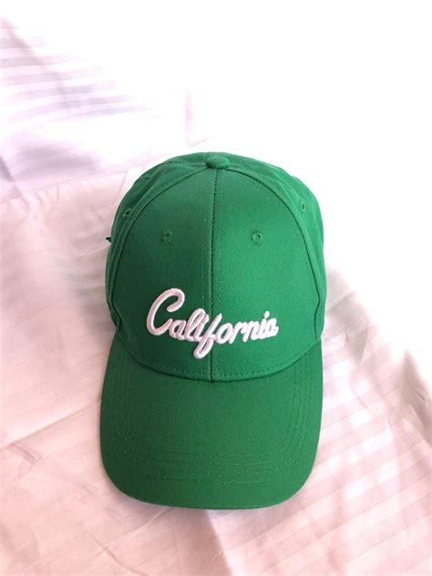 Green Embroidered Baseball Cap California Mens Fashion Watches