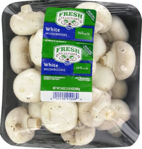 Fresh Selections Whole White Mushrooms 12 Oz Kroger